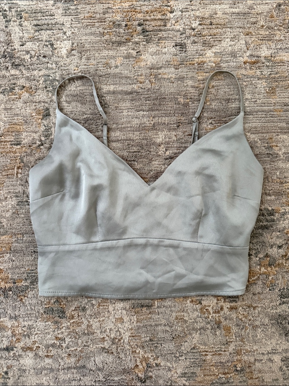 Abercrombie Light Sage Cropped Cami Top